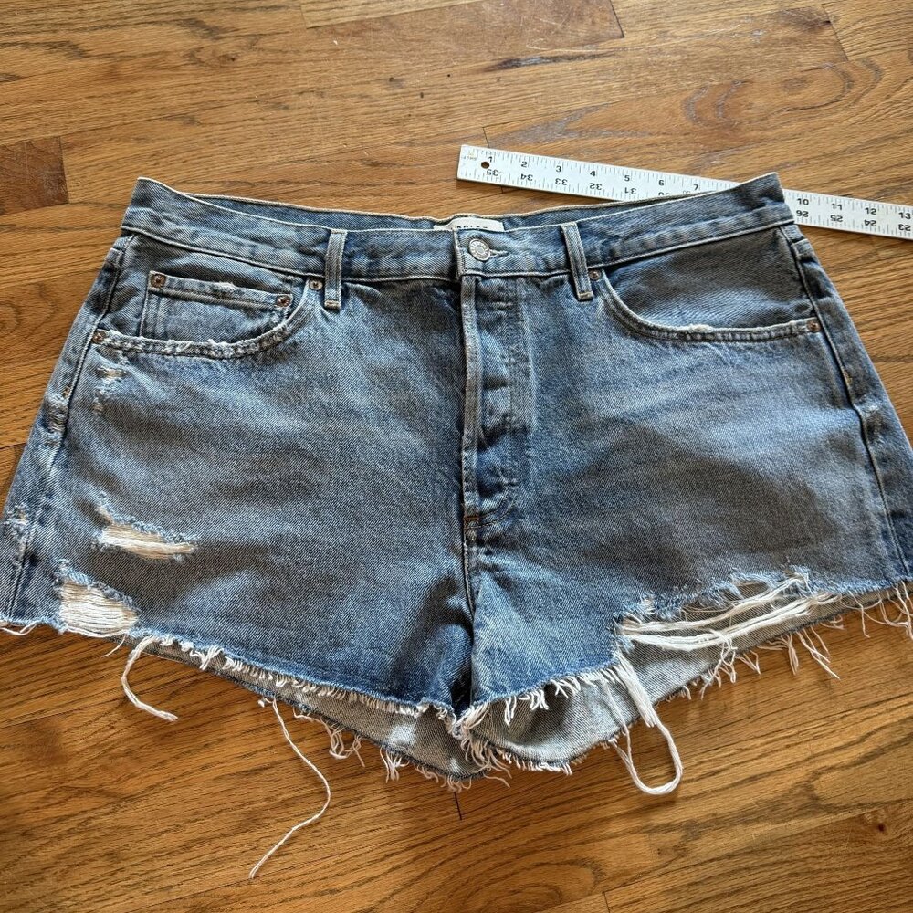 AGOLDE WOMENS DENIM JEAN CUTOFF ORGANIC COTTON SHORTS 32